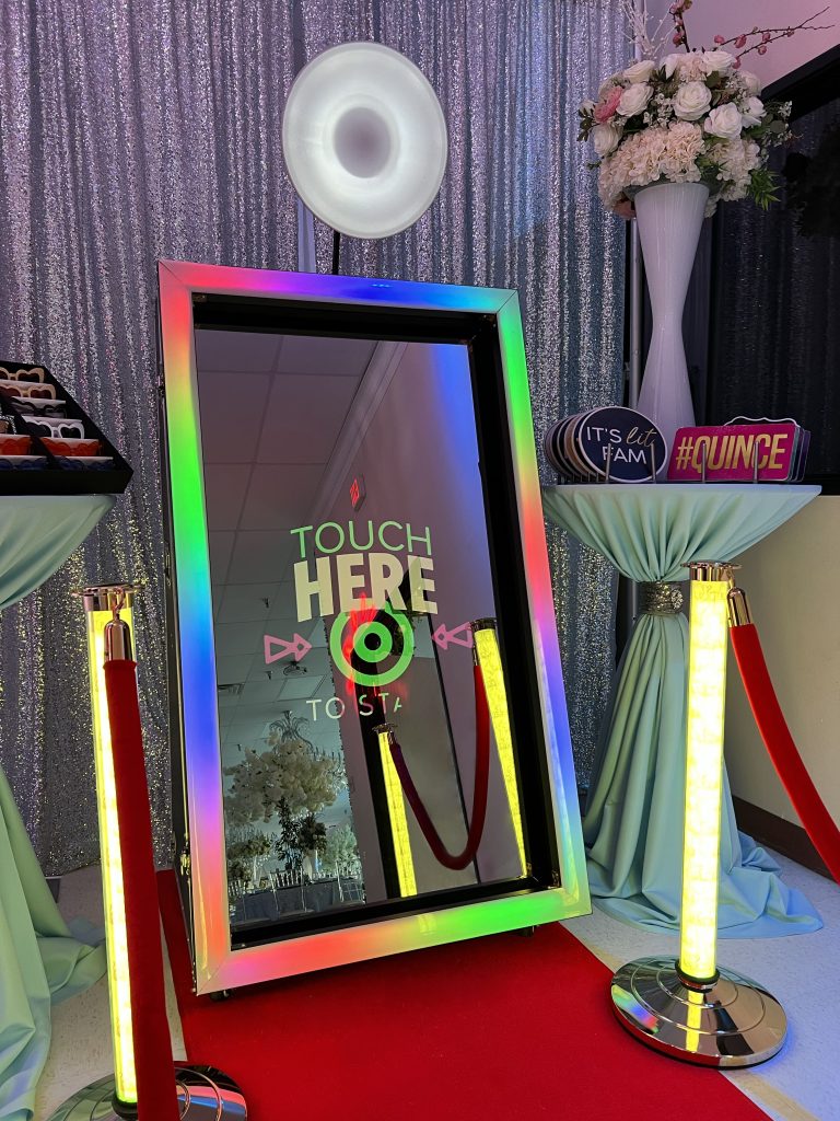 NEW! MAGIC MIRROR Photo Booth rental for event custom Logo