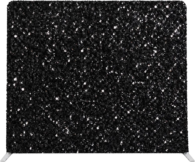 Black Sequin photo booth backdrop