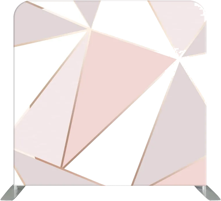 Blush Geometric photo booth backdrop