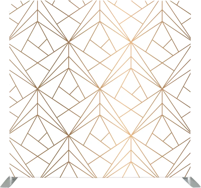 Gold Geometric photo booth backdrop