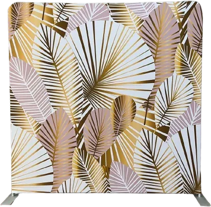 Gold Palm Leaves photo booth backdrop