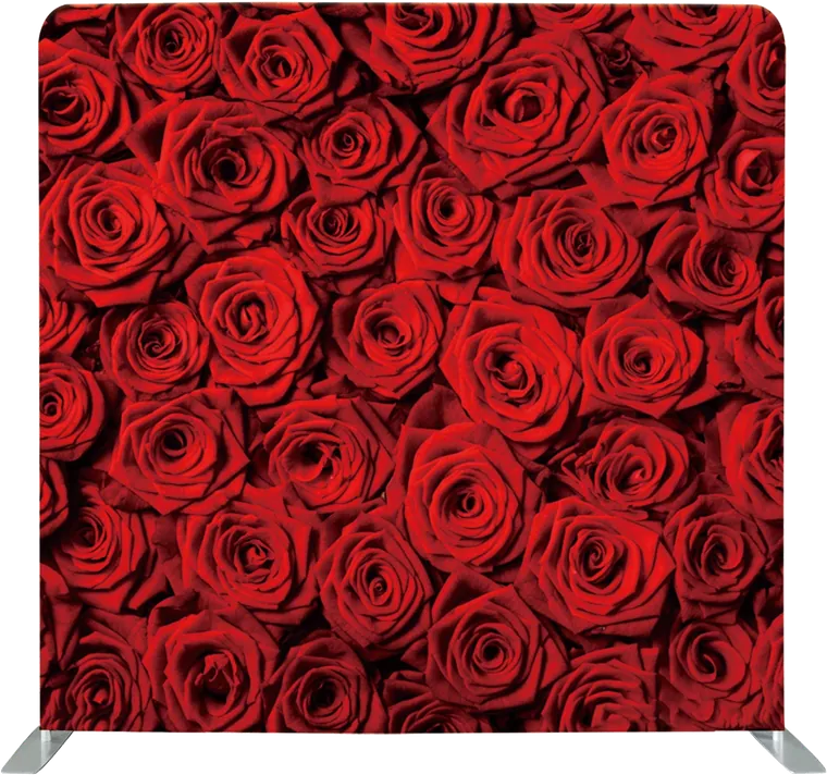 Red Roses photo booth backdrop
