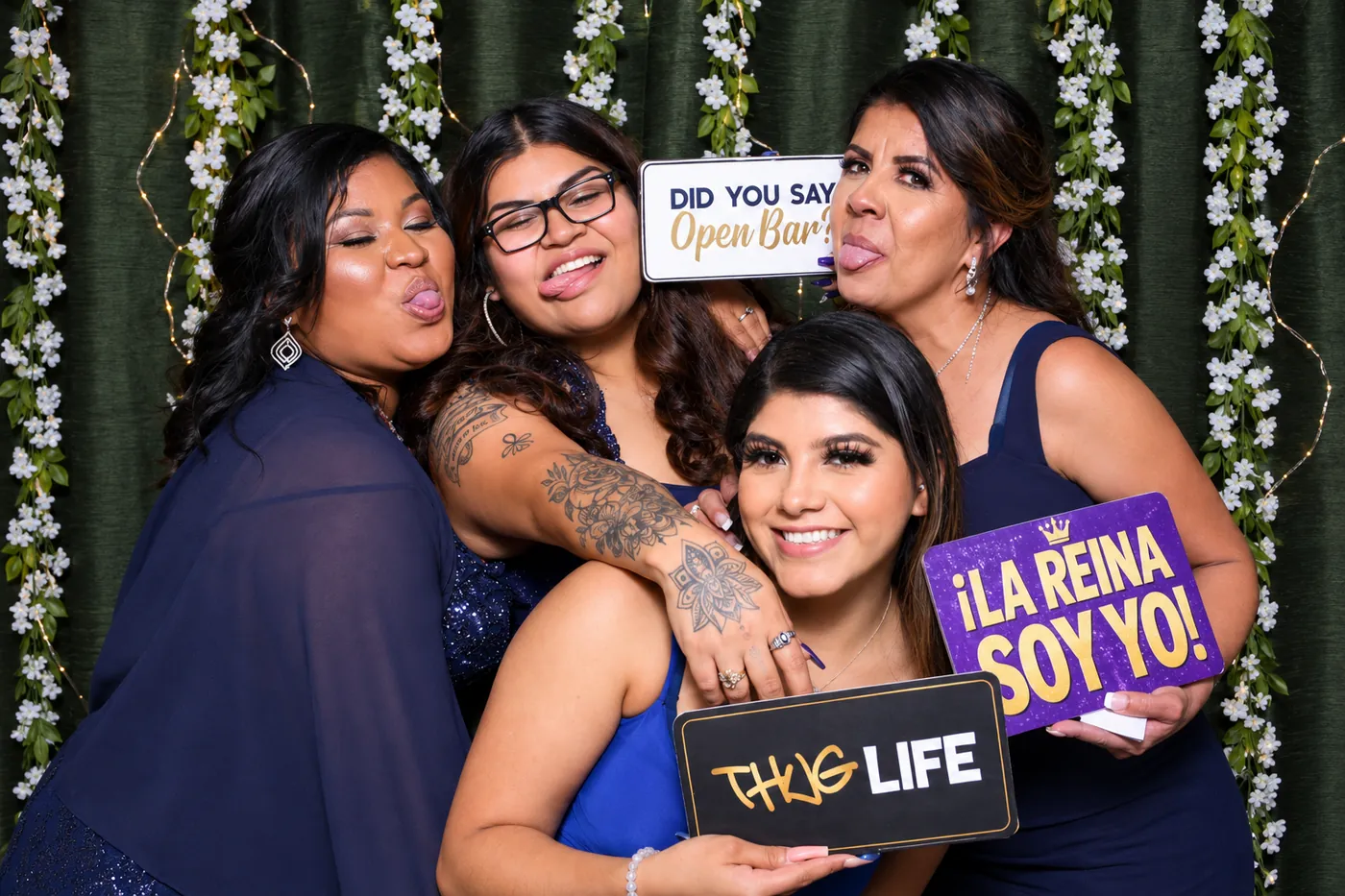 Guests at a Photo Booth DFW event