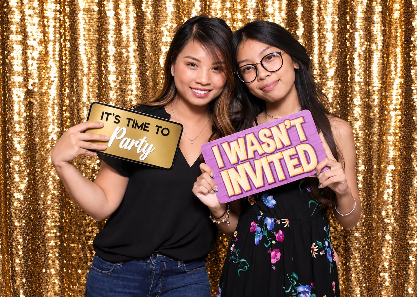 Guests at a Photo Booth DFW event