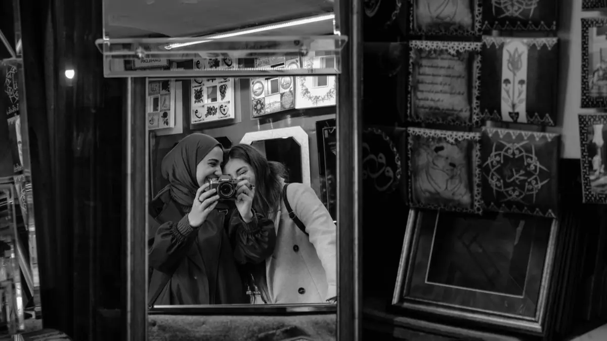Vintage photo booth strip
