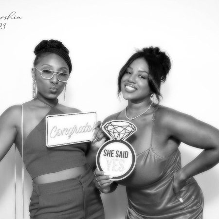 Beauty Photo Booth Rental Dallas - Black and White Photo Booth